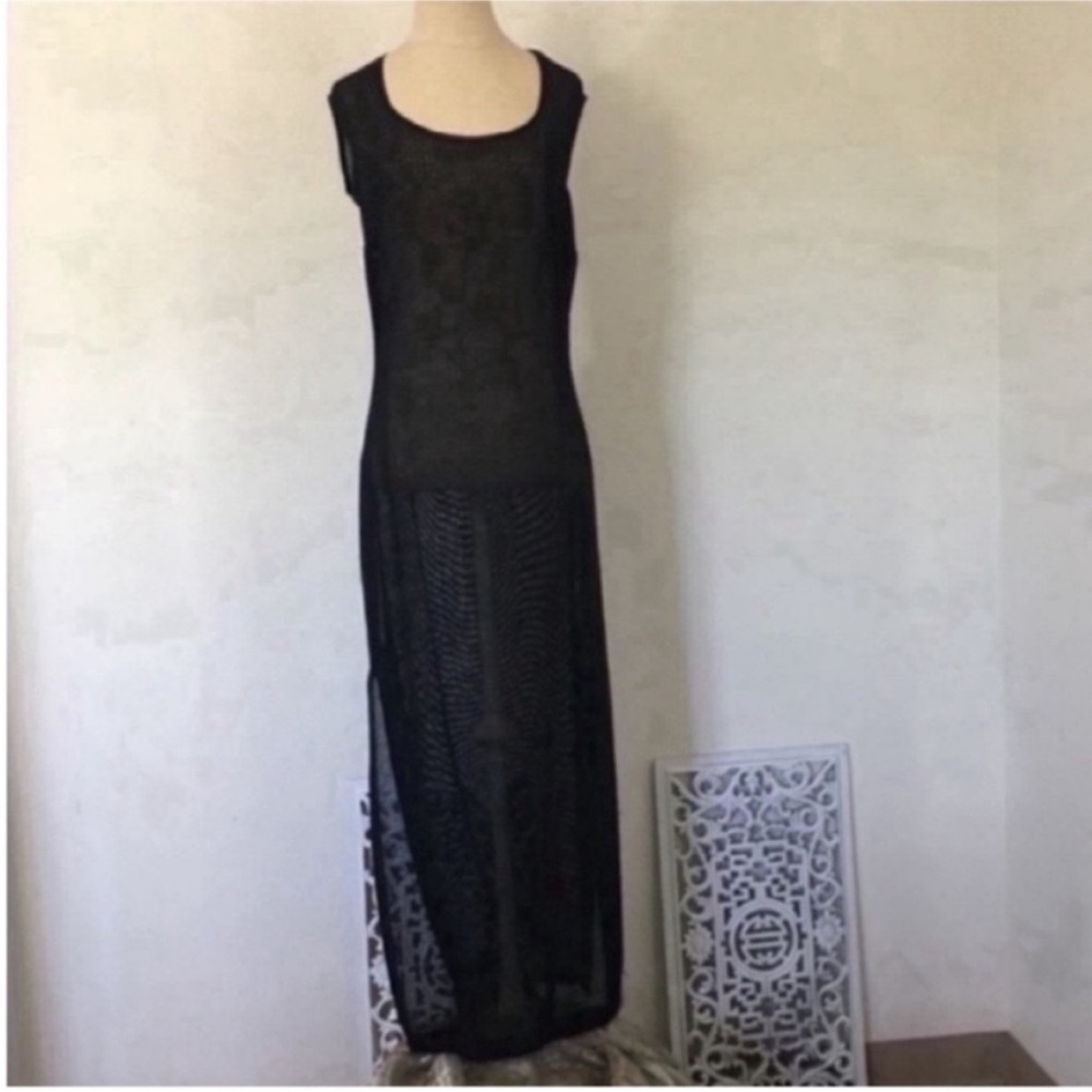 Daniel & Rebecca Black Sheer Dress